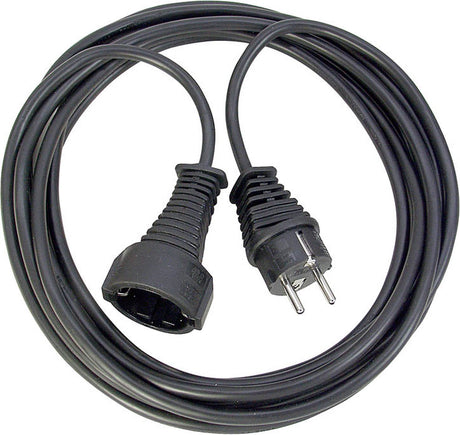 Brennerstuhl Qualitäts-Kunststoff-Verlängerungskabel 2 m schwarz H05VV-F 3G1,5