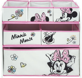 Arditex opbergrek minnie mouse 62 x 30 cm hout wit roze 7-delig