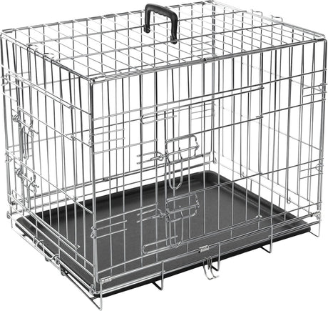 Flamingo-Bank 2 Türen – Silber – 63 x 43 x 49 cm