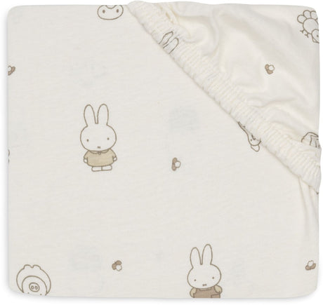 Jollein hoeslaken wieg - 40 50x80 90cm - jersey - miffy family farm