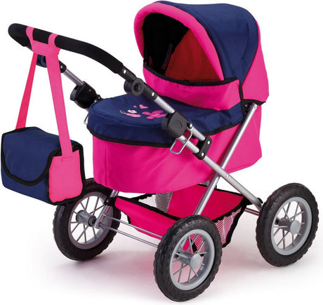 Bayer Design - Trendiger Puppenwagen - Rosa und Blau