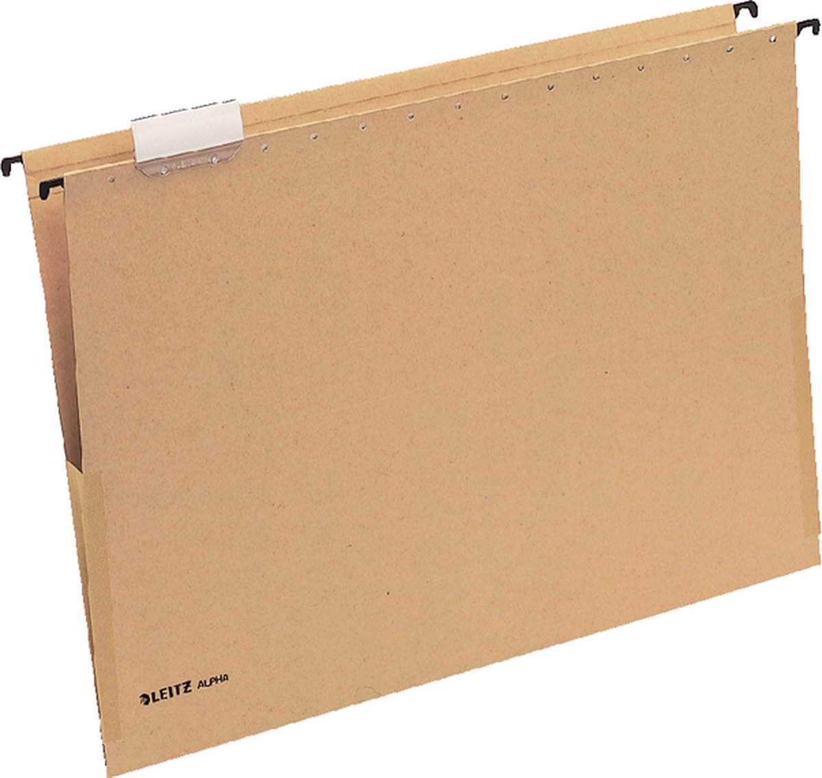 Leitz alpha® A3 Hängeregister mit Blasebalg – 25 Stück – V-Boden – Naturbraun