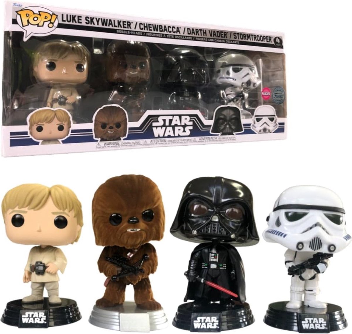 Funko pop! star wars 4-pack: new classics flocked exclusive