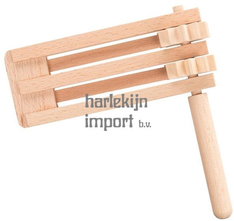 Goki Ratsche - doppelt - 15,5x1,5x9,5 cm - Holz - Musizieren