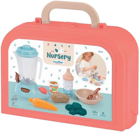 Ecoiffier Care - Babynahrungsset im Koffer, 8-tlg.