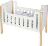Kleiner Fuß - Holzpuppenbett kleine Knopf