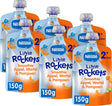 Nestlé Little Rockets Squeeze Fruit Apfel Karotte Kürbis – Snacks für Kleinkinder ab 2 Jahren – 6 Stück x 150 g