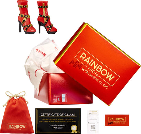 Rainbow High Accessoires Studio S1 – Überraschungsartikel – Puppenkleidung (Schuhe)