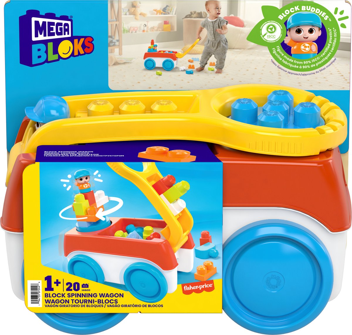 Mega Bloks Baustein-LKW – 20 Bausteine – Zug-LKW-Spielzeug