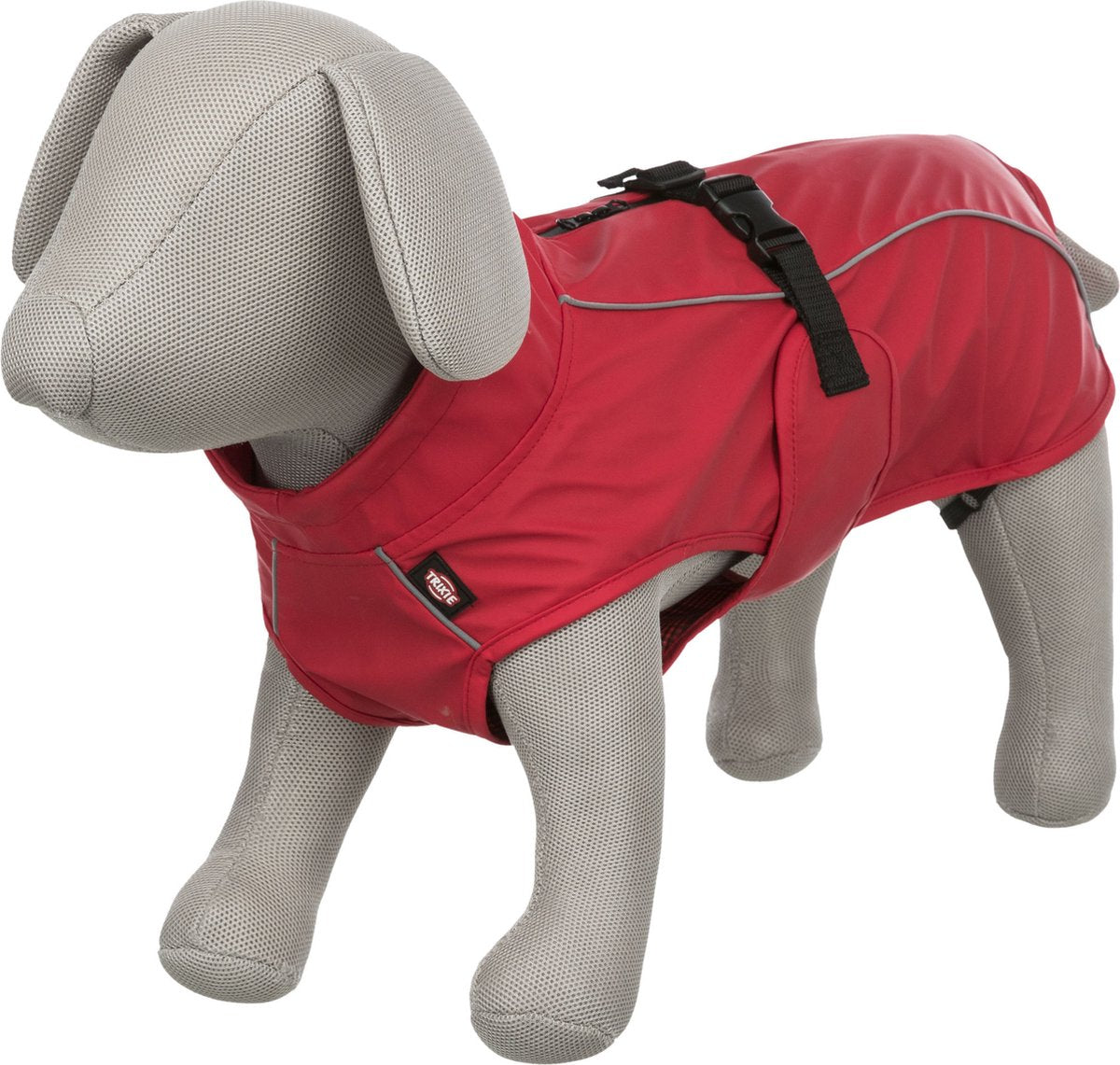 Trixie Regenmantel Hund - Vimy - Rot - Rückenlänge 80 - 5XL