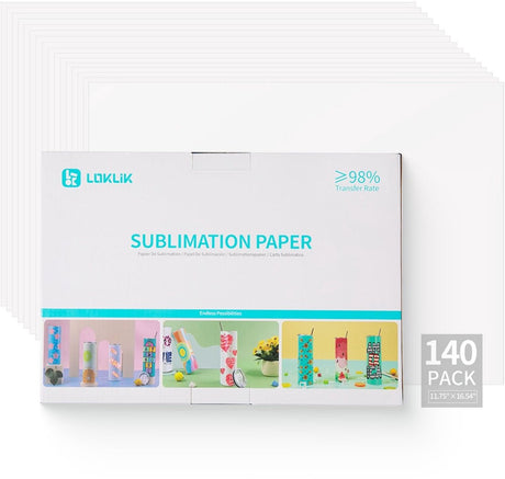 Loklik Sublimationspapier A3 – Sublimationspapier – 140er-Pack