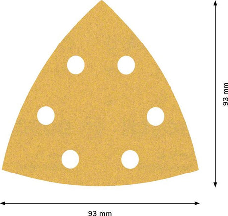 Bosch Zubehör Expert C470 Schleifpapier für Deltaschleifer 93 mm, K180 50-teilig – 1 Stück – 2608900931