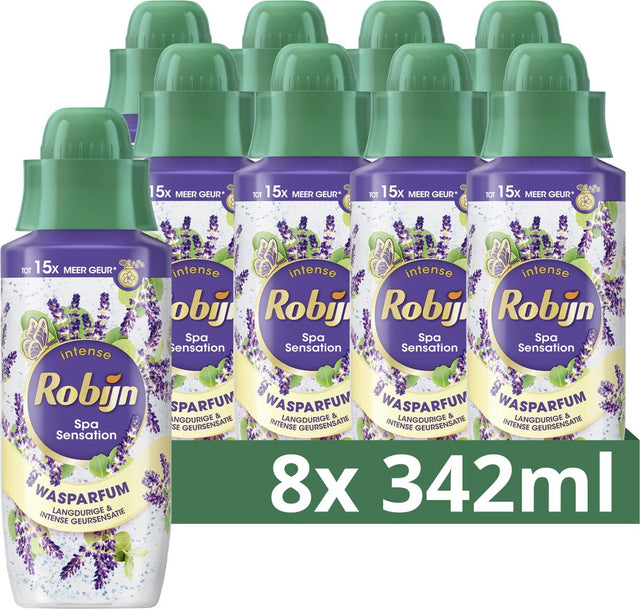 Robijn intense wasparfum - spa sensation - 8 flessen x 342 ml