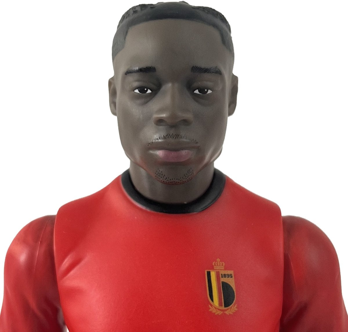 Megableu Actionfigur Red Devils – Jeremy Doku – Fußballpuppe mit beweglichen Gliedmaßen – offizielles Merchandise