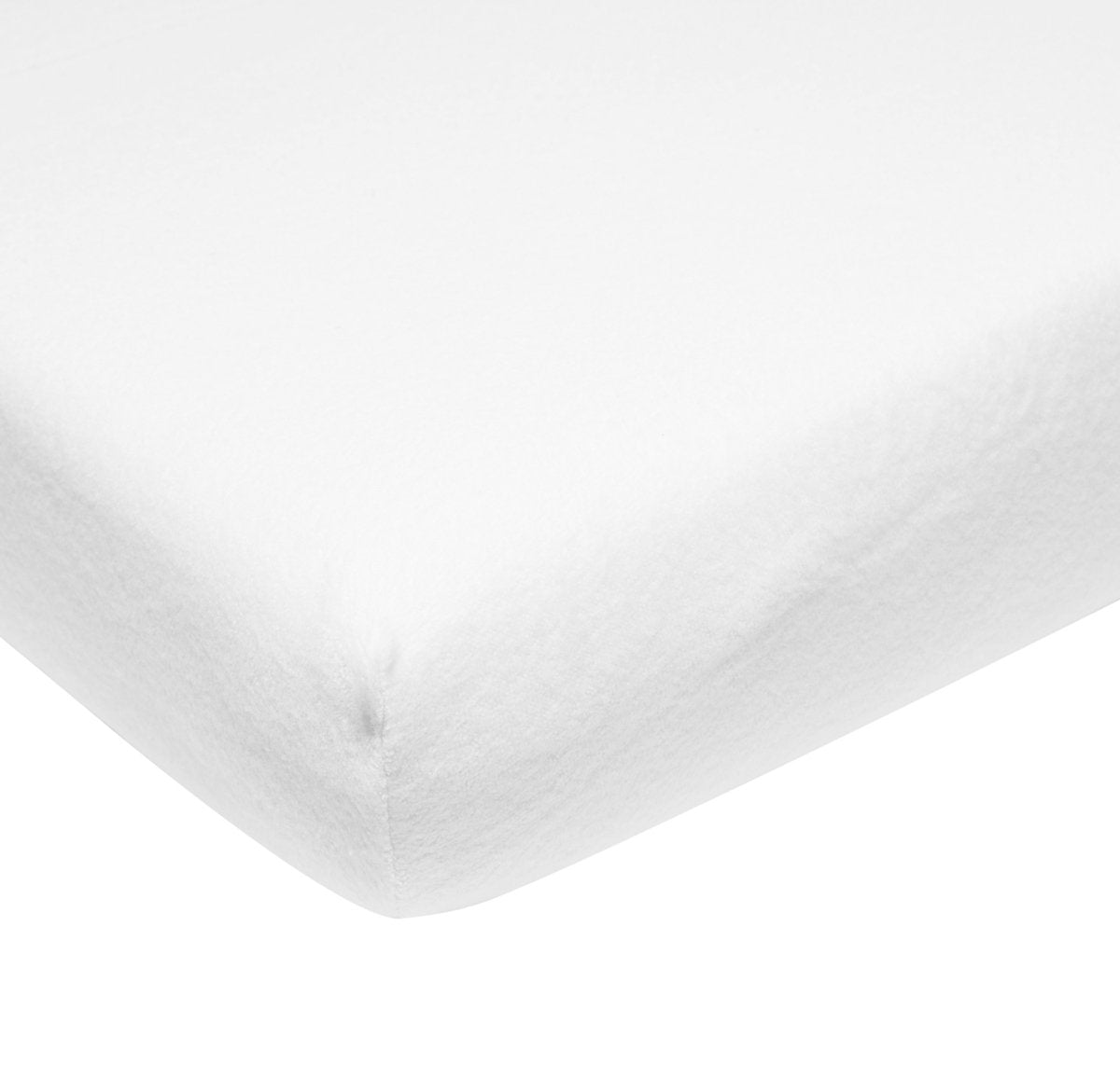Meyco Baby Uni Molton Stretch Spannbettlaken – weiß – 40 x 80 x 90 cm