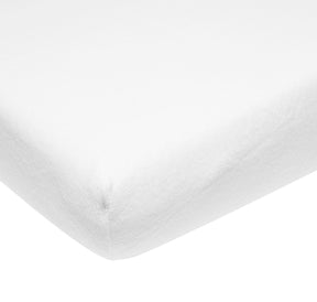 Meyco Baby Uni Molton Stretch Spannbettlaken – weiß – 40 x 80 x 90 cm
