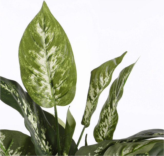 Mica decorations dieffenbachia kunstplant in bloempot stan - h70 x ø55 cm - groen