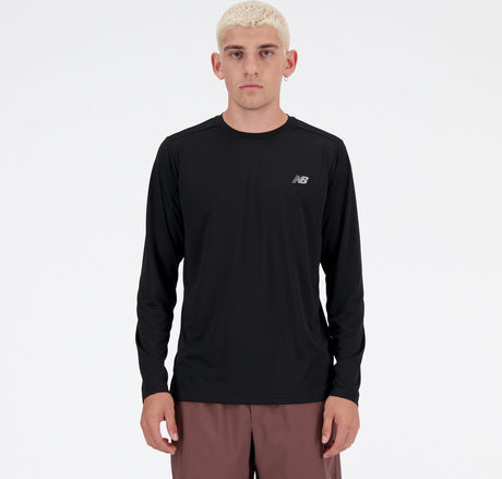 New Balance Sport Essential Langarm-Sportpullover für Herren – Schwarz