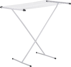 Bo-camp - droogrek - compact - staal - schaarmodel - wit - 9 meter