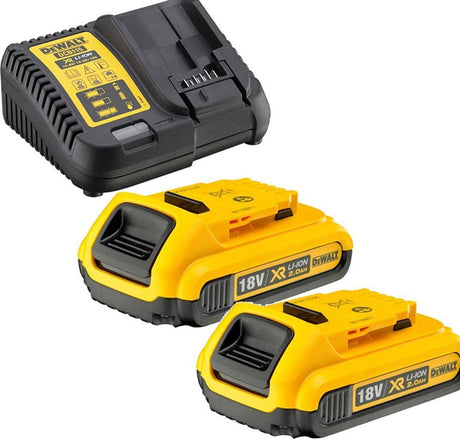 Dewalt DCB115D2 18V Starterset (2x 2,0Ah Akku) DCB183 + Ladegerät DCB115 - DCB115D2-QW