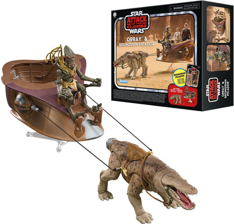 Star wars the vintage collection orray en geonosian picador uit : attack of the clones, set met actiefiguren van 9,5 cm