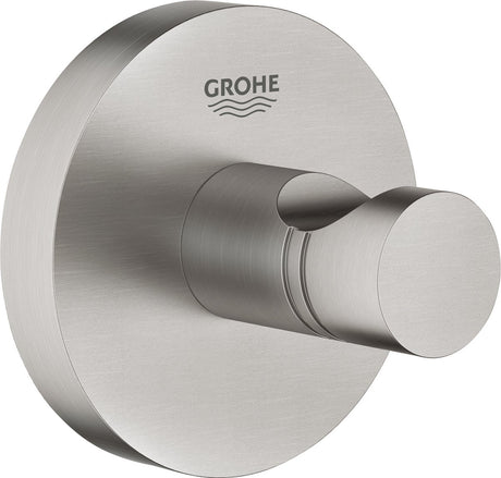 Grohe Essentials Bademantelhaken – Handtuchhaken – Metall – Supersteel (Edelstahl) – 40364dc1