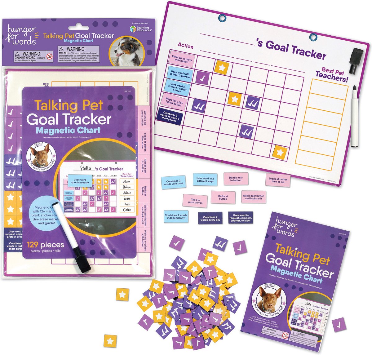 Hunger nach Worten sprechender Haustier-Ziel-Tracker – Hunde-Ziel-Tracker