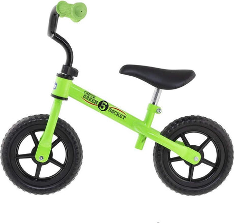 Chicco Green Rocket Laufrad – Laufrad ohne Pedale – verstellbarer Sattellenker – grün (2–5 Jahre)
