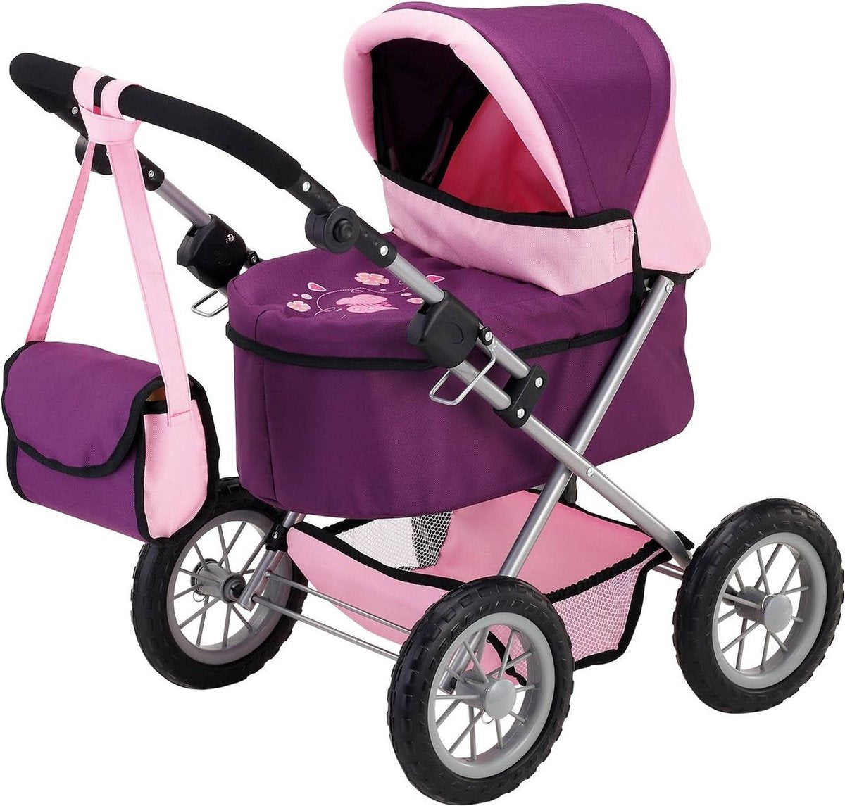 Bayer Design - Trendiger Puppenwagen - Pink und Lila