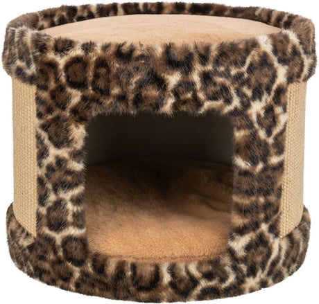 Trixie Kratztonne Leo-Leopardenmuster braun