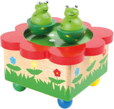 Kleiner Fuß - Holz-Spieluhr-Frosch