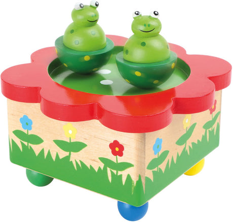 Kleiner Fuß - Holz-Spieluhr-Frosch