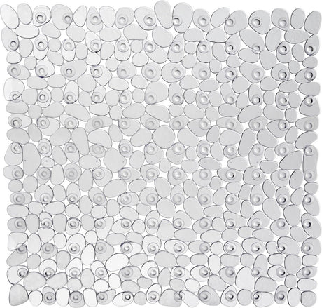 Wenko Antirutsch-Duschmatte Paradise 54x54cm transparent – Antirutschmatte für die Dusche – mit Saugnäpfen