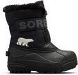 Sorel Kinder Snow Commander™ Boot Youth Unisex kleine Schneestiefel – Schwarz, Anthrazit – Größe 29