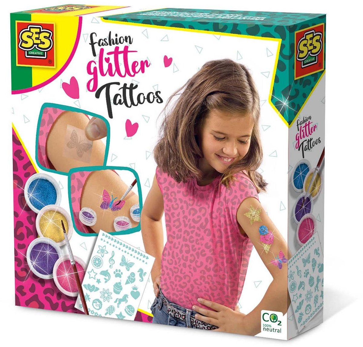 Ses modische Glitzer-Tattoos