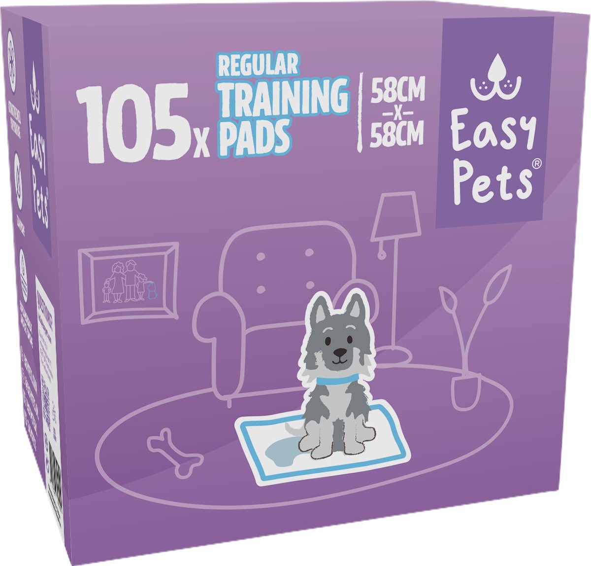 Easypets Welpentrainingsunterlagen Lavendel