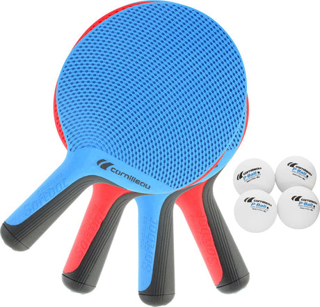 Cornilleau Tischtennisschläger-Set Softschläger 4-teilig