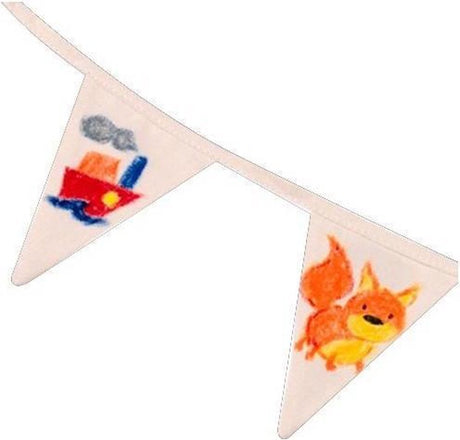 Goki-Flaggengirlande zum Bemalen, fair