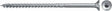 Fischer 670376 Spanplattenschraube Power-Fast II 5,0 x 50 Tx20 – Senkkopf – Teilgewinde – blau verzinkt (200 Stück)