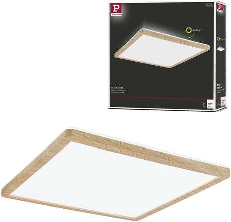 Paulmann LED Panel Atria Shine Hintergrundbeleuchtung IP44 eckig 293x293 mm 16W 1600lm 3000K Holzoptik