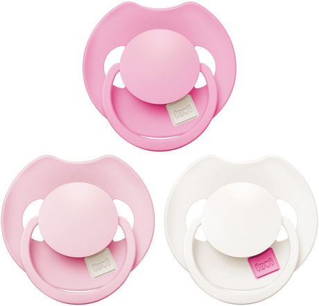 Difrax Lovi Schnuller Dynamic – Prime Tutti Frutti – 0 bis 6 Monate – Pink – 3 Stück