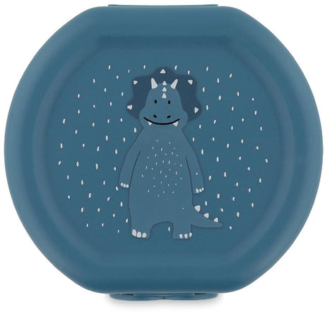 Trixie set van twee snackdoosjes met clip  mr. triceratops - makkelijk te openen  bpa-vrij  voor school en onderweg