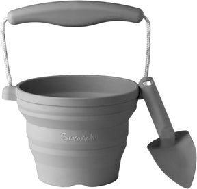 Scrunch-Spielzeugeimer – grau – faltbar – recycelbar