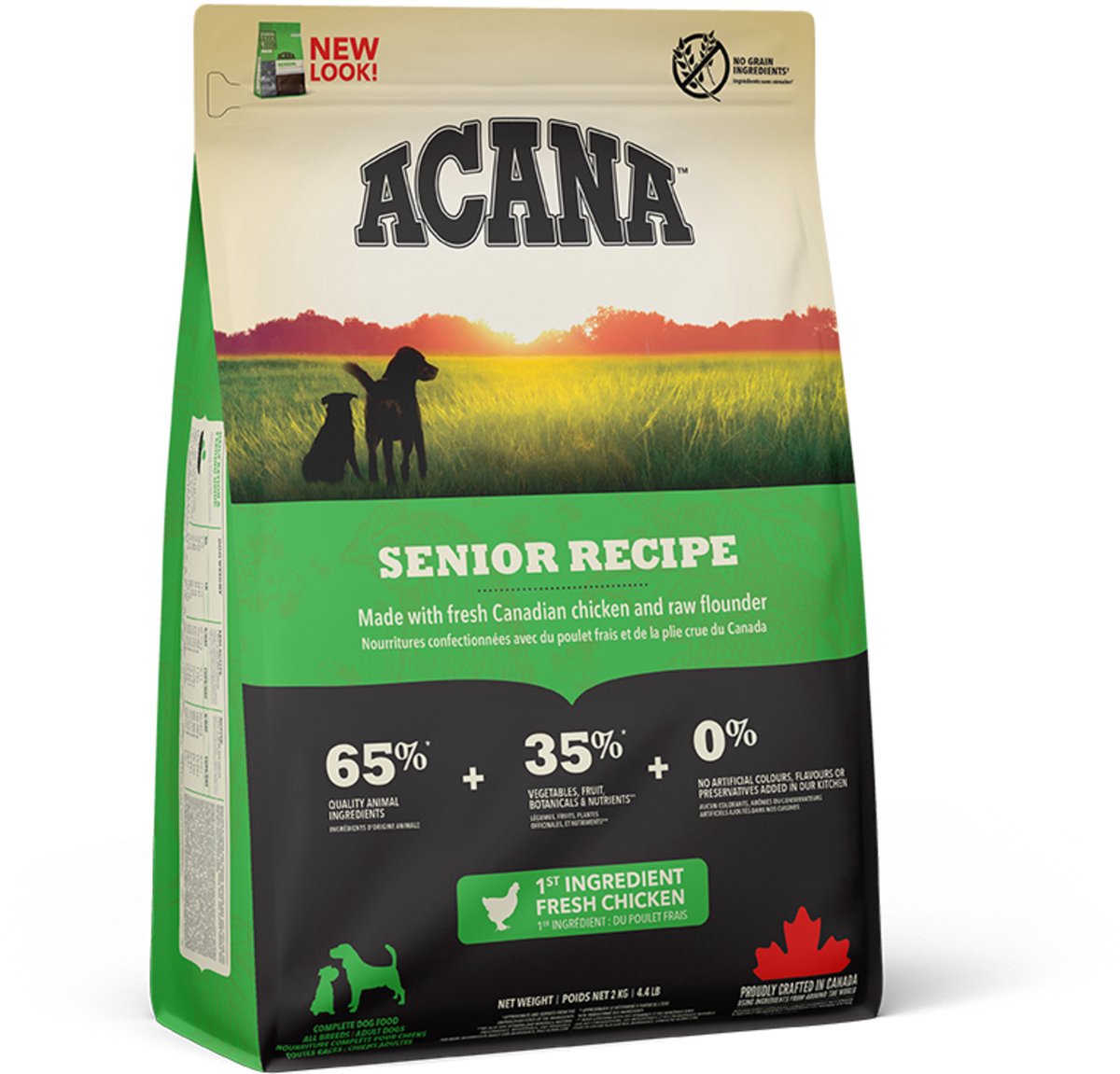 Acana Heritage Senior Dog Huhn Truthahn – Hundefutter – 2 kg