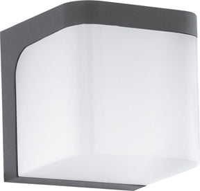 Eglo jorba - buitenverlichting - ip44 - wandlamp - 1 lichts - antraciet - wit
