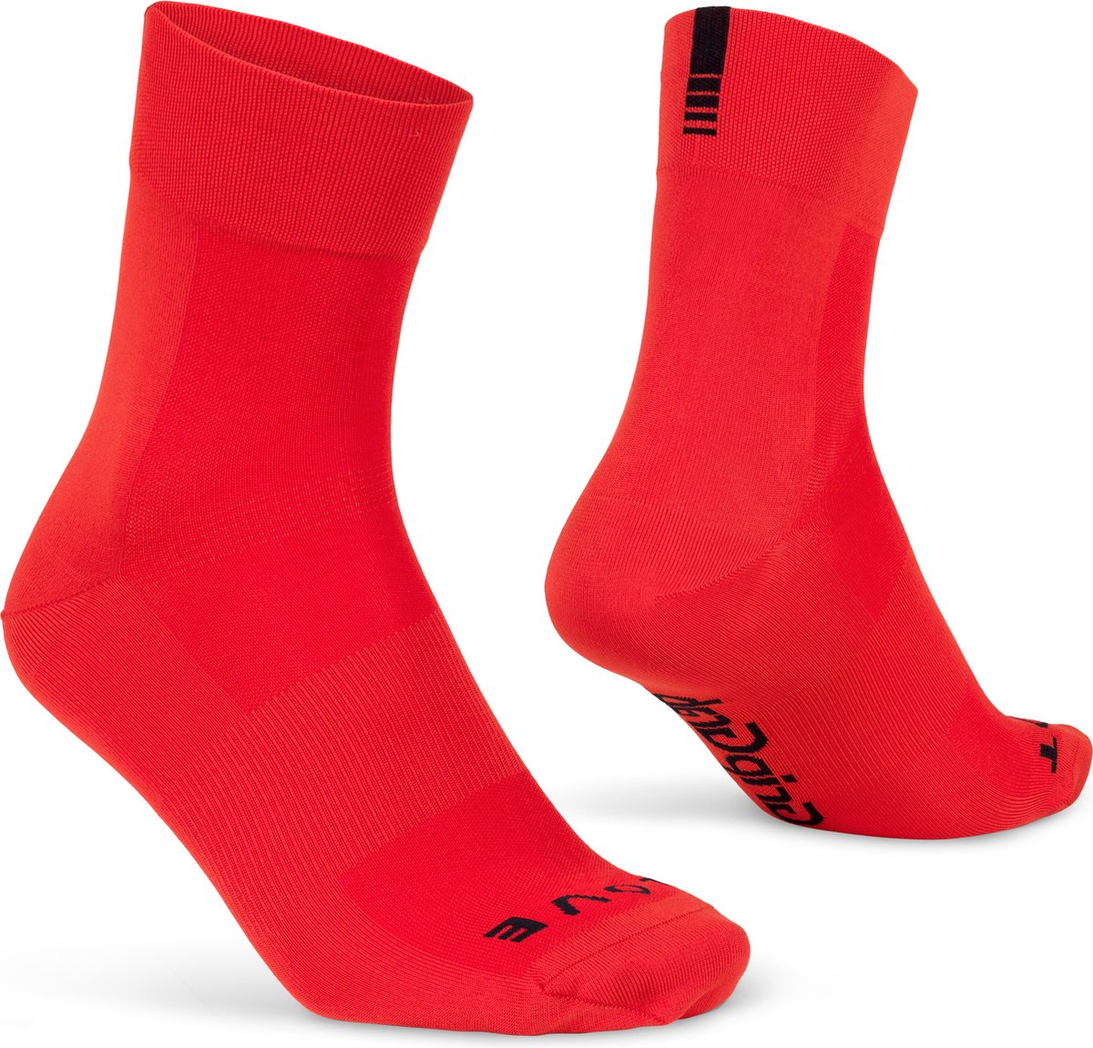 Gripgrab – leichte SL Performance Sommer-Radsocken 1 Paar Coolmax-Radsocken regulärer Schnitt – rot – Unisex – Größe S (38–41)