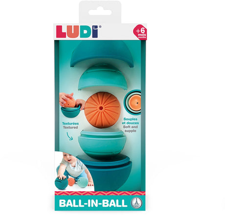 Ludi - Ball im Ball - Motorik - Sinnesspielzeug - Motorikspielzeug - Kleinkindspielzeug