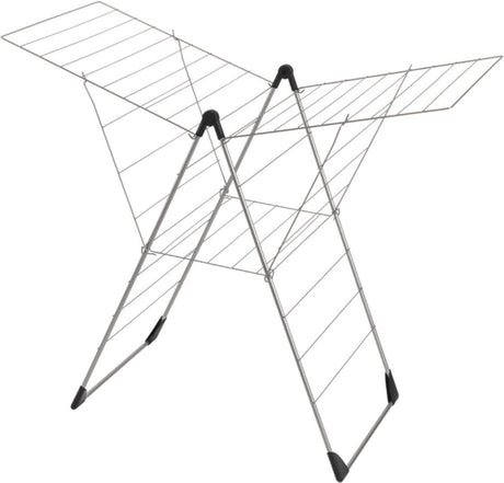 Metaltex tomadovento Wäscheständer silber 58 x 133 x 109 cm
