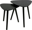 Woood Nila Beistelltische – Holz – Schwarz – 2er-Set