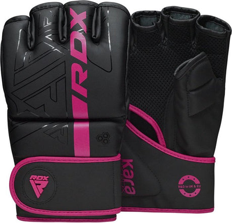 Rdx sports - f6 kara - bokshandschoenen - mma gloves - training - vechtsporthandschoenen - boksen - roze - mat - maat l